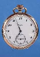LONGINES HERRENTASCHENUHR LEPINE, REF.-NR. 5129626, SCHWEIZ UM 1929, 800ER SILBER, RäNDERVERG., BODEN SYM. GUILL., MONOGR.-SPIEGEL FREIEMAILBL. ...
