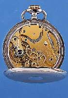 ALPINA (U.H.) CHRONOMETRE, REF.-NR. 131658, SCHWEIZ UM 1922, 900ER SILBER, BODEN GUILL., EMAILBL., GEBL. STAHLZEIGER, VERG. ANKERW. IN GEH. ...