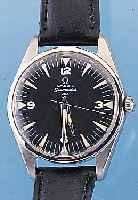 OMEGA HERRENARMBANDUHR, REF.-NR. 2996-1-SC, SCHWEIZ UM 1960, EDELST.-DRUCKGEH., BEI FER- TIGWASSERD., ZIFFERBL. REST., BEZ. SEAMASTER 30, 17 ST., ...