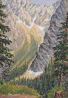 OPPERMANN, WILHELM, GEB. 1889 BRAUNSCHWEIG, ZWEI AQUARELLE: AM DAMKAR OCHSENBODEN BEI MITTENWALD, LI. U. SO BEZEICHNET, RE. U. HANDSIGN. ...