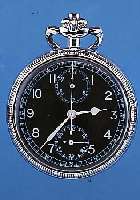 BREITLING TASCHENCHRONOGRAPH, REF.-NR. 1207724, SCHWEIZ UM 1960, NICKEL/CHROMGEH., VERSCHR., SCHW. KONTRASTZIFFERBL., KONSTRUIERTFüR ...
