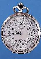 MINERVA TASCHENCHRONOGRAPH FERROCARRIL, REF.-NR. 317335, SCHWEIZ UM 1928, 925ER SIL- BER, EMAILBL. FARBL. DIFF., MULTISKALA, 10- ...