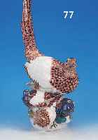 GROßE PORZELLANFIGURENGRUPPE, MEISSEN, UM 1910-20, REBHüHNER, BUNT BEMALT, H. CA. 58,5 CM