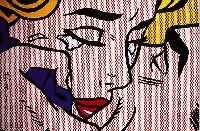 LICHTENSTEIN, ROY, KISS V, FARBSIEBDRUCK AUF DüNNEM KARTON, HANDSIGN. CA. 80 X 80 CM
