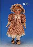 PORZELLANKOPFPUPPE, GOOGLI-TYP, UM 1915, KOPF BISQUITPORZELLAN, EINGESETZTE BLAUE GLASAUGEN, GESCHLOSSENER MUND, BLONDE ...