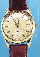 OMEGA HERRENARMBANDUHR SEAMASTER, REF.-NR. 166010/63, SCHWEIZ UM 1964, EDELST., GG-HAUBE,MATT VERS. ORIG.-BLATT ALTERSBED. L. FL., AUF-GES. ...