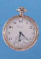 J.W.BENSON HERRENTASCHENUHR LEPINE, REF.-NR.137702, SCHWEIZ/ENGLAND UM 1925, 9KT RG, EINSCHALENAUSF., GLASR. GESCHR., VERS. BLATT SIGN., ...