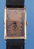 MIDO HERRENARMBANDUHR, REF.-NR. 309958, SCHWEIZ UM 1935, GG 585/000, FüR DEN DTSCH. MARKT, RECT., SEITL. SCHMUCKGRAV., SCHARNIER- AUSF., ...