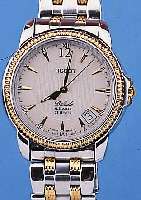 TISSOT HERRENARMBANDUHR BALADE, REF.-NR. C279/379C, SCHWEIZ UM 1994, EDELST. POL., BEIDS. SAPHIRVERGL., LüNETTE, KRONE U. TEILE DES ...