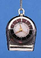JAEGER LE COULTRE TASCHENWECKER MEMOVOX, REF.-NR. 720698, SCHWEIZ UM 1972, ELOXALGEH. TEILW. CHINALACK, VERS. BLATT, 17 ST., GEH.- U. WECKWERK ...