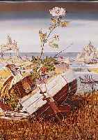 LE COLAS, PIERRE, GEB. 1930, SCHüLER VON SALVADOR DALI, ZWEI FARBLITHOGRAPHIEN: 1 X LA BARQUE EGLANTINE, HANDSIGN., NUM. 62/100, CA. ...