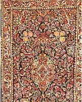 MAHAL,PERSIEN CA 226 X 135 CM. .FLOR WOLLE. EHZ 4.UM 1950.