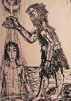 DIX, OTTO, DREI LITHOGRAPHIEN AUS: DAS EVANGELIUM NACH MATTHäUS, ED. KäTHE VOGT VERLAG BERLIN 1960, UNTERSCH. GRößEN, PP