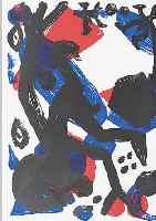 PENCK, A.R., FARBLITHOGRAPHIE, HANDSIGN., NUM. 32/50, CA. 26 X 36 CM, PP, U.GL., R.