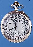 UNION HORLOGERE TASCHENCHRONOGRAPH, REF.- NR. 3568, SCHWEIZ UM 1900, 800ER SILBER, GEH. BER., EMAILBL. MINIM. BESCH., ...