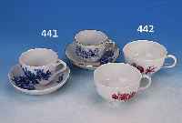 ZWEI MOKKATASSEN MIT UNTERTASSEN, MEISSEN, 60ER JAHRE, 2. WAHL, PORZELLAN, H. 5 CM