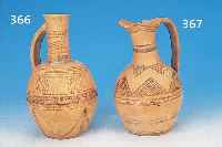 KANNE, GRIECHENLAND, 8.-7. JH. V. CHR., GEBRANNTER TON MIT GEOMETRISCHEM DEKOR, H. CA.18 CM