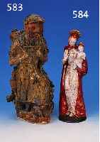 WINZERSKULPTUR, JOSE BERLANGA, GEB. 1947 IN MALAGA/SPANIEN, TON GEBRANNT, BEMALT, H. CA. 39 CM