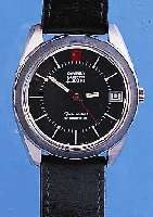OMEGA HERRENARMBANDUHR SEAMASTER CHRONOMETER, REF.-NR. 198/001, SCHWEIZ UM 1969, EDELST.,BODEN GESCHR., SCHW. KONTRASTZIFFERBL., ELEK- TROMECH. ...
