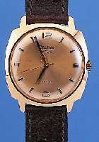 GLASHÜTTE HERRENARMBANDUHR SPEZIMATIC, REF.-NR. 209964, DEUTSCHLAND UM 1965, 26 ST., ZENTRALROTOR, KAL. 74/721, LEDERB. SPäTER, EZ 2