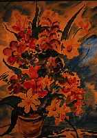 HECKENDORF, FRANZ, 1888 BERLIN-1962 MüNCHEN, SOMMERBLUMENSTRAUß, AQUARELL/PAPIER, GEBRäUNT,EINE STELLE BESCHäDIGT, LI. U. SIGN. UND DAT. 50, ...