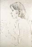 LASSNIG, MARIA, MäDCHEN MIT WEINGLAS, LITHOGRAPHIE VON 1981, HANDSIGN., NUM. 9/15, CA. 63,5 X 45 CM