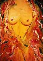 BELLARTZ, ELSBETH, ZEITGEN. KüNSTLERIN AUS BIELEFELD, KARNEVAL, ÖL/LWD, RE. U. SIGN. UND DAT. 1996, CA. 80 X 70 CM