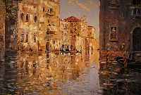 ANDOK, LUDWIG VON, *1890 - 1981, GEBOREN IN UNGARN, WIRKTE IN MüNCHEN, HIER: VENEDIG- ANSICHT, ÖL/LWD., SIGN., 70 X 100 CM, R.