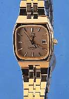 OMEGA DAMENARMBANDUHR SEMASTER QUARTZ, SCHWEIZ UM 1986, METALL HART VERG. INCL. EDEL-ST.-BAND, MINERALFLACHGL., EDELST.-BODEN GEDR., BEI ...
