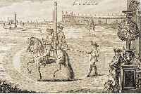 KONVOLUT VON 9 BLATT, MIT KUPFERSTICHEN AUS GEORG ENGELHARD VON LöHEISEN, HOF-KRIEGS- UND REITSCHUL, NüRNBERG 1729, MIT PFERDEDAR- STELLUNGEN ...