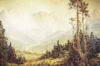 WEGENER, ADOLF, *1891 BERLIN, DEUTSCHER LANDSCHAFTSMALER, ALPENLANDSCHAFT IM SOMMER, ÖL/LWD. (REST.), SIGN., 80 X 100 CM, R.