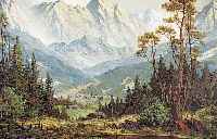 WEGENER, ADOLF, *1891 BERLIN, DEUTSCHER LANDSCHAFTSMALER, HIER: IM STUBAITAL, ÖL/LWD.,(REST.), SIGN., 80 X 100 CM, R.