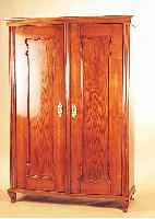 SCHRANK, ÖSTERREICH, UM 1870, ULME MASSIV, 179 X 126 X 54 CM, RüCKWAND SPäTER, VERTIEFTE TüRFüLLUNGEN, BESCHäDIGT