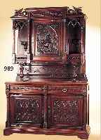 AUFSATZBUFFET, FRANKREICH, UM 1880, EICHE MASSIV, 231 X 154 X 69 CM