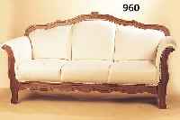 SOFA, DEUTSCH, UM 1910/20, EICHE MASSIV, NEUER LEDERBEZUG, 105 X 200 CM, SH. 50 CM