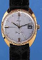 OMEGA HERRENARMBANDUHR SEAMASTER COSMIC, REF.-NR. 136017SP, SCHWEIZ UM 1972, METALL M. 40 MICRON GG-AUFL., EINSCHALENAUSF., GET. A-WELLE, ...
