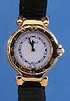 TABBAH DAMENARMBANDUHR PREMIERE, SCHWEIZ UM 1992, STERLINGSILBER M. GG-AUFL., DESIGNER- MODELL, HIGH-TECH-QUARTZWERK, BODEN 6-FACH VERSCHR., ...