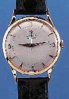 OMEGA HERRENARMBANDUHR AUTOMATIK, REF.-NR. 11212675, SCHWEIZ/FRANKREICH UM 1952, RG 750/ 000, BODEN GEDR., BLATT REST., SOGEN. HAMMER- AUTOMATIK, ...