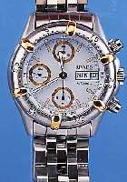 RIVADO ARMBANDCHRONOGRAPH AUTOMATIK, REF.- NR. 4/051/0/0/00, SCHWEIZ UM 1996, EDELST. INCL. EDELST.-BAND, TEILW. SAT., TEILW. POL., LüNETTE ...