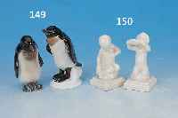 ZWEI SKULPTUREN, SCHWARZBURGER WERKSTäTTE, 20ER JAHRE, PORZELLAN, H. 7 CM