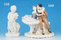 PORZELLANSKULPTUR, SCHWARZBURGER WERKSTäTTE, UM 1900, PORZELLAN, H. 23.5 CM, SIGNIERT, SCHLIEPSTEIN, NUM. U 342