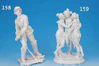 PORZELLANFIGUR, ENS, DEUTSCH, UM 1940, SOLDATENFIGUR, H. CA. 33 CM