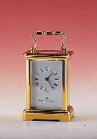 MATTHEW NORMAN TISCHUHR, REF.-NR. 1754, SCHWEIZ UM 1990, METALL HARTVERG., 5-FLäCHIGE VERGL., FACETT., BAUWEISE EINER ENGLISCHEN REISEUHR, ...