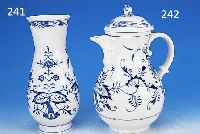 VASE, MEISSEN, 20. JH., 2.WAHL, PORZELLAN, BLAUES ZWIEBELMUSTER, H. CA. 24 CM