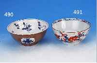 SCHALE, CHINA, UM 1760, PORZELLAN, BUNT BEMALTER BLUMENDEKOR, D. 14 CM