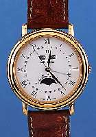 BREIL HERRENARMBANDUHR LES PLEIADES, SCHWEIZUM 1994, METALL HART VERG., HIGH-TECH-QUARTZ- WERK, VOLLKALENDERANZ. INCL. MONDPHASE, KOR- ...