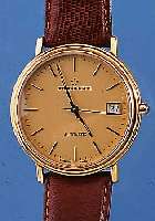 ETERNA MATIC HERRENARMBANDUHR AUTOMATIK, SCHWEIZ UM 1990, METALL HARTVERG., BEIDS. BOMB. MINERALVERGL., MATT VERG. BLATT, WERK VERG., ETA ...
