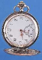 IWC HERRENTASCHENUHR SAVONETTE, SCHWEIZ UM 1912, 800ER SILBER, BEIDE SCHALEN SYM. GUILL.,RäNDER VERG., ALTERSBED. BER., EMAILBL., ZEI- ...