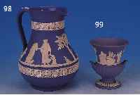 HENKELGEFäß, WEDGWOOD, 2. HäLFTE 20. JH., BISQUITPORZELLAN, H. 15 CM