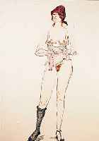 BEHRENDT-CORINTH, CHARLOTTE, EHEFRAU DES LOVIS CORINTH, FARBLITHOGRAPHIE AUS DER MAPPE ANITA BERBER, GURLITT PRESSE BERLIN 1919, ...